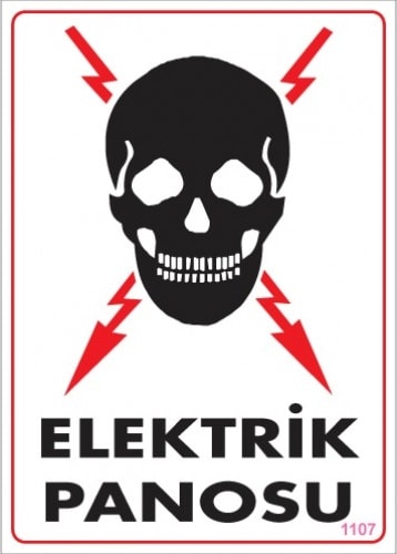 Uyarı Levhaları ''Elektrik Panosu'' Pvc 25*35