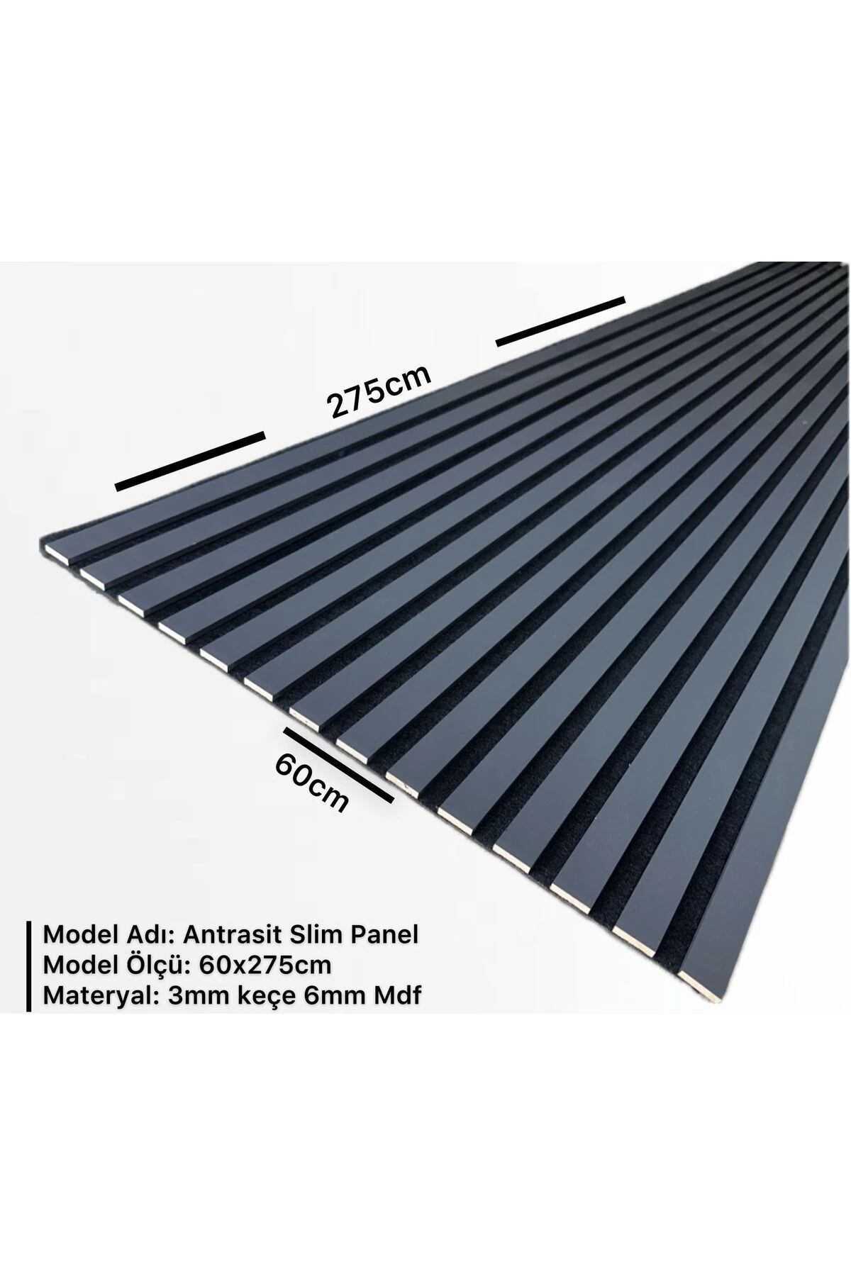 Slim Duvar Kaplama Paneli - 60cm x 275cm (1 Adet)