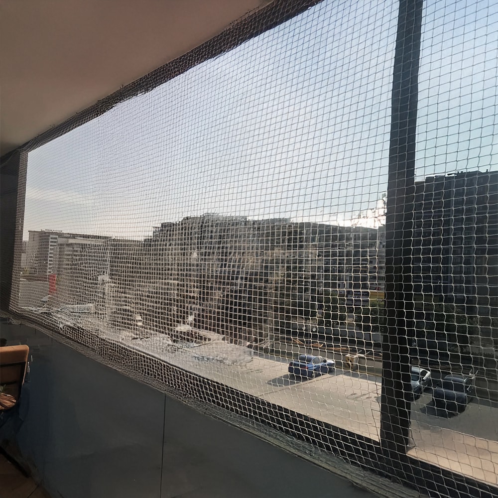 Kuş Filesi - Kuş Ağı - 2 cm Gözenek 1,5 mm Ip - Balkon Filesi - Kedi Filesi - Balkon Kuş Filesi - 1.5 Metre, 1 Metre
