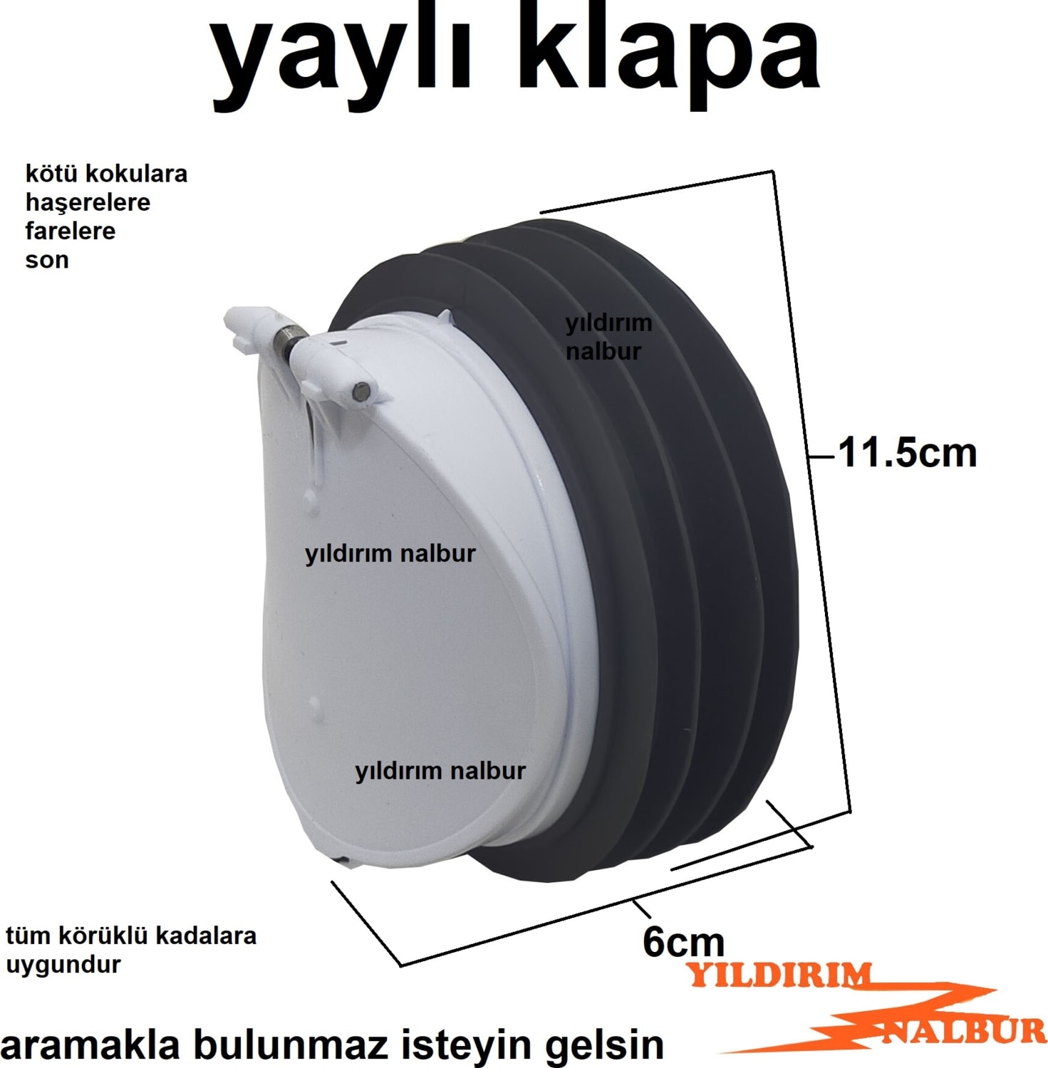 Klapalı Klozet Gideri Kalape Klozet Arkası Körüklü Kada Borusu