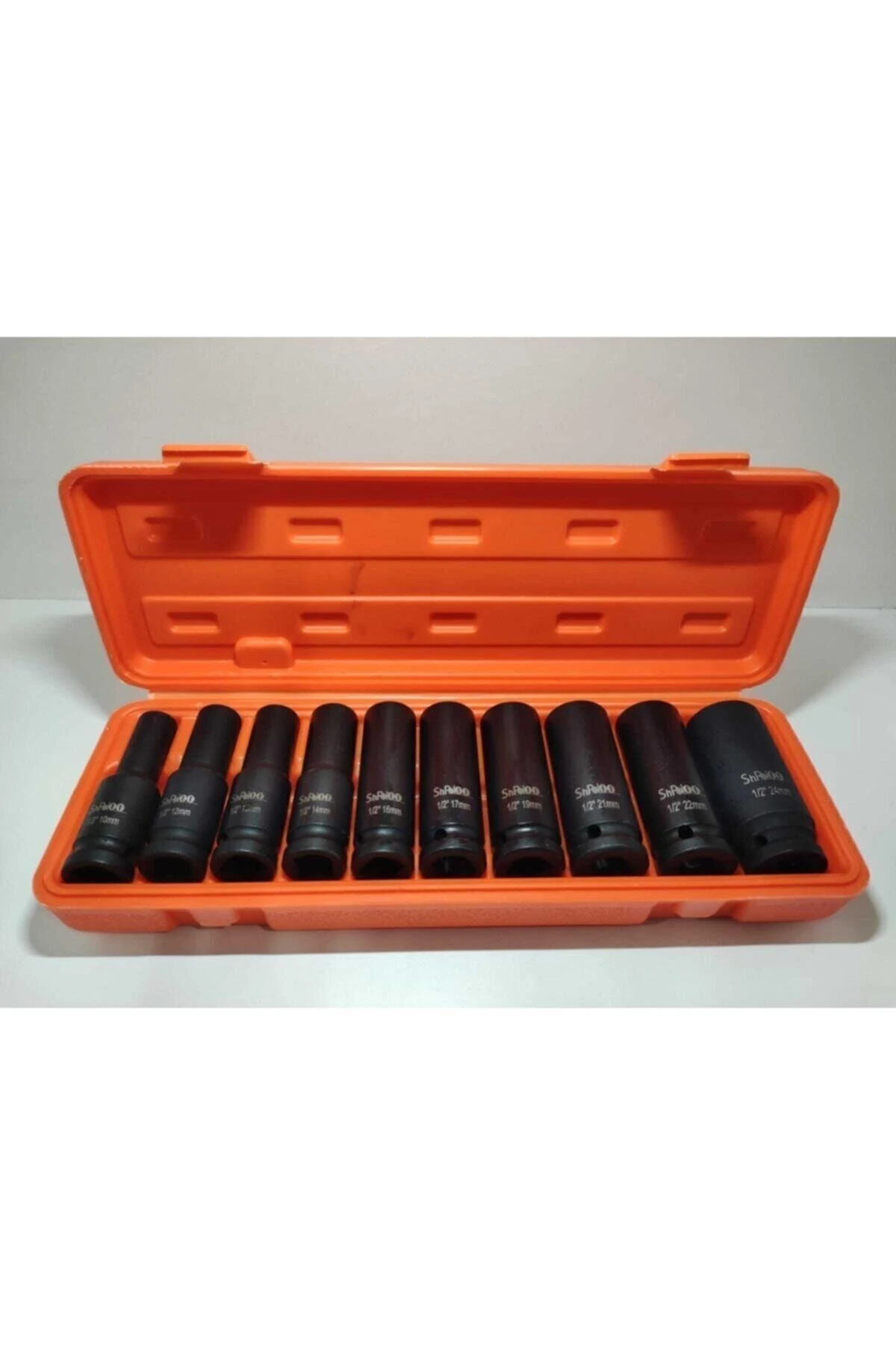 Sb Global 1/2 6 Köşe Darbeli Uzun Lokma Ucu Seti 10 Parça