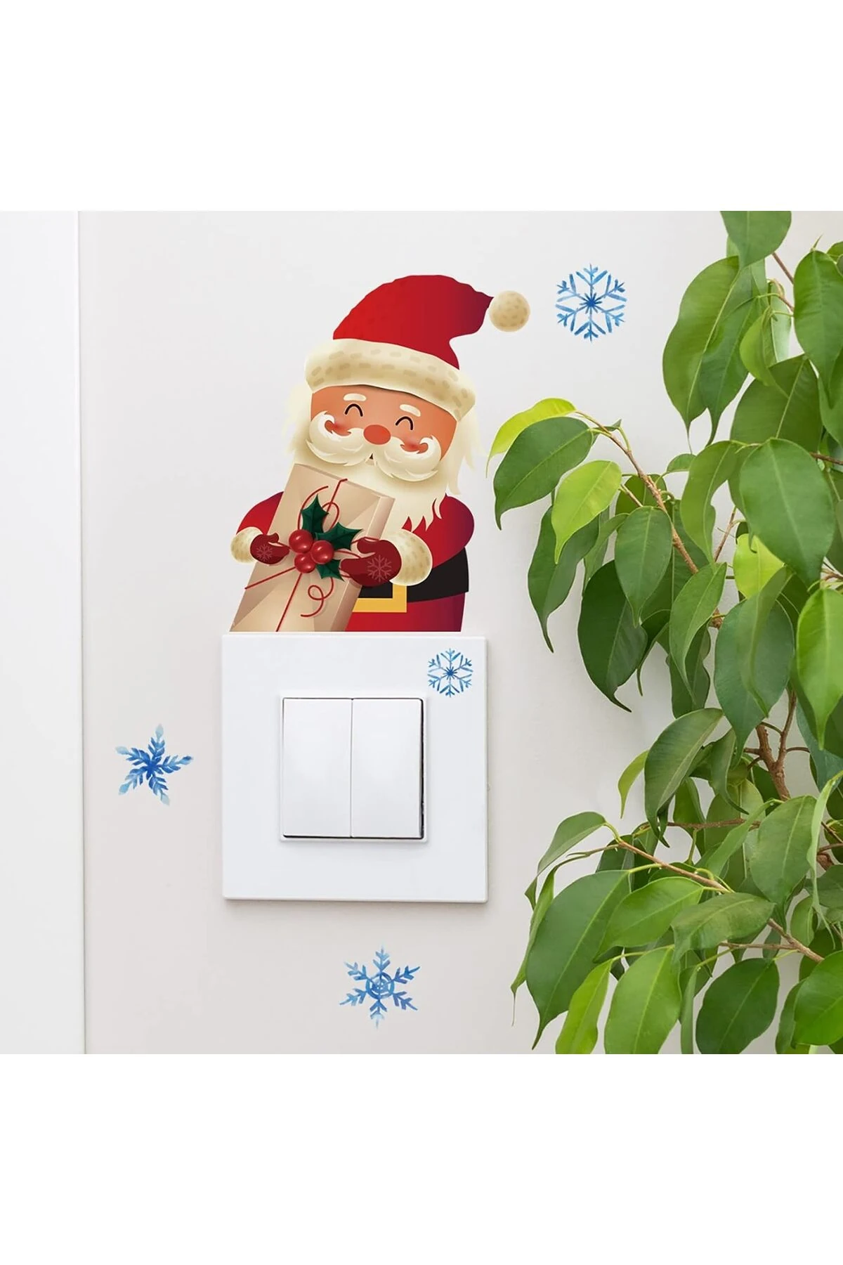 Noel Baba Fosforlu Priz Sticker