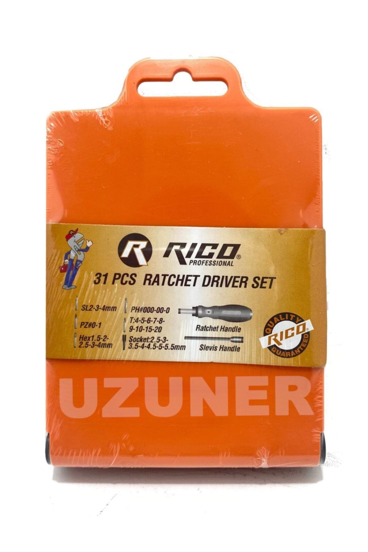 RİCO Saatçi Bilgisayarcı Tornavida Bits Seti Takımı Mini Cırcırlı 31 Parça Rc2002