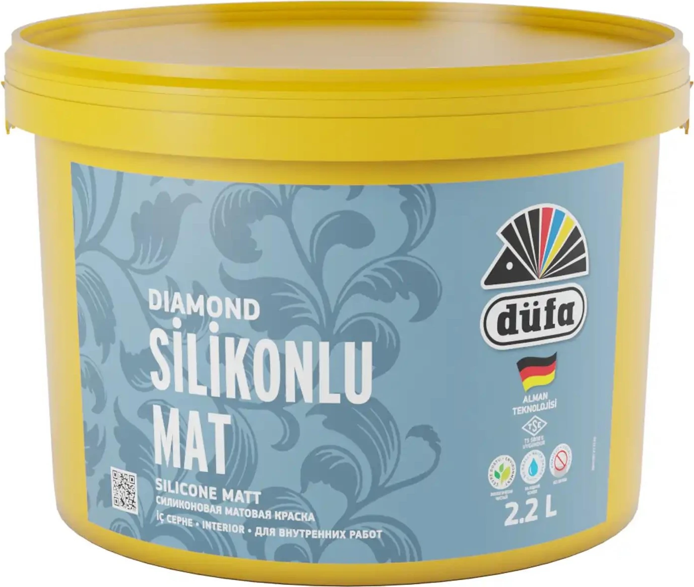 Diamond Silikonlu Mat İç Cephe Duvar Boyası Beyaz 2.2 l
