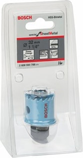 BOSCH - Saç Metal İçin Delik Açma Testeresi (Panç) - 32 Mm, 1 1/4"