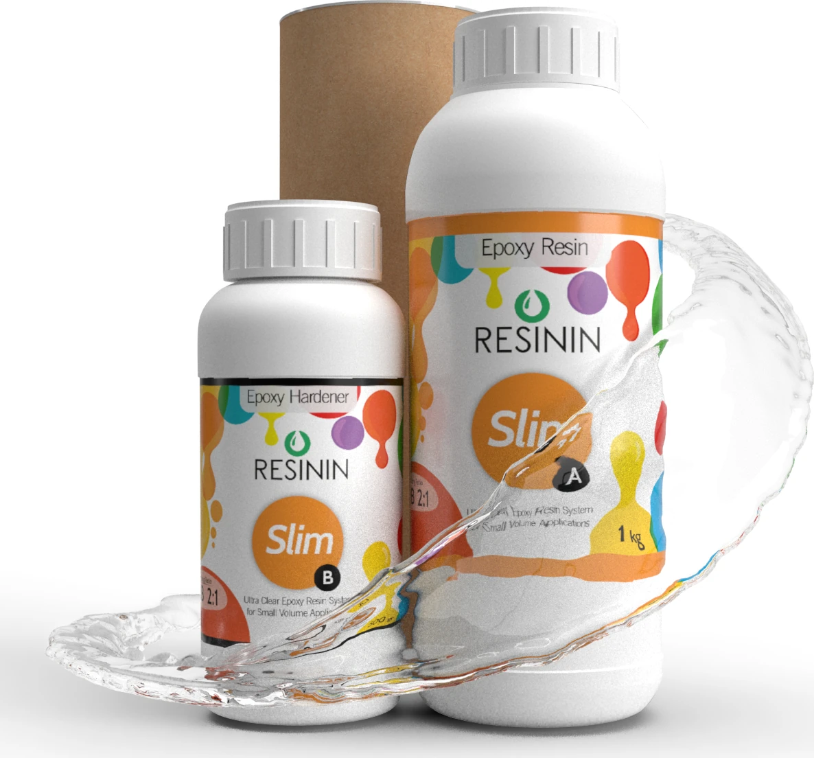 Slim 1500 Gr A+B Ultra Şeffaf Epoksi Reçine