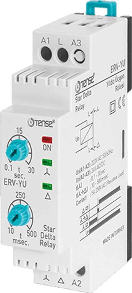 W-Otomat Tip Yıldız-Üçgen Zaman Rölesi