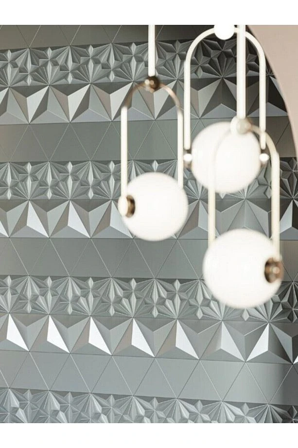 Nava 3 Boyutlu Dekoratif Duvar Paneli (-GÜMÜŞ-) (1M2)