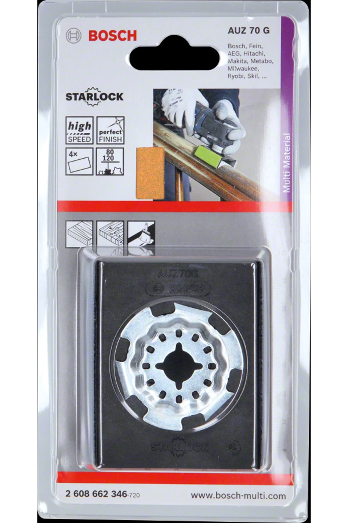Starlock - Auz 70 G Mikro Pıtrak Tutturmalı Profil Zımparalama Için Taban