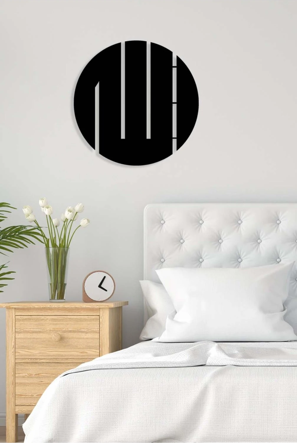 -Allah Islami Metal Tablo - Islami Ev Dekorasyonu - Dini Duvar Tabloları - 50 X 50 - Cm - Sıyah-Islm-020