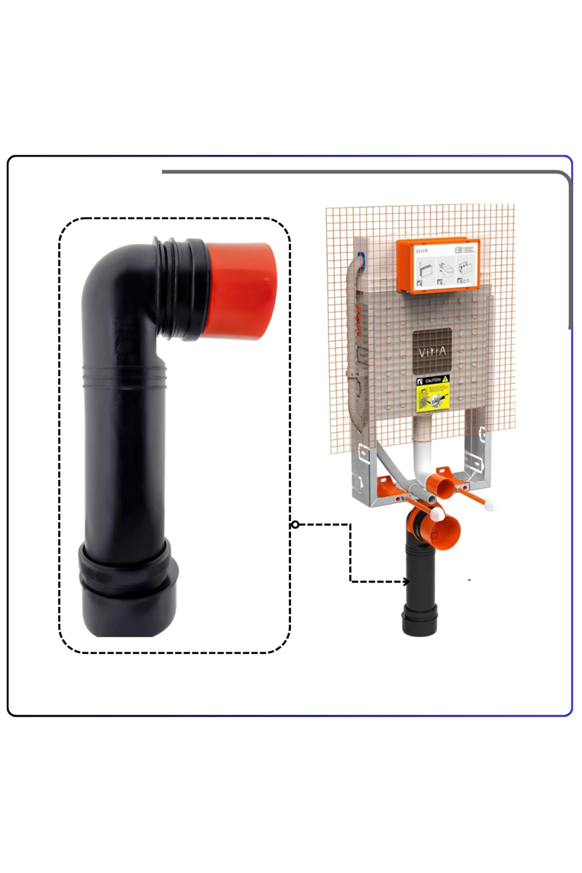 437420YP Gömme Rez Atık Su Dirsek Grubu Ø90