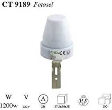 Fotosel 1200W Güç Kapasitesiyle Dayanıklı Otomatik Kontrol Aydınlatma Sensörü