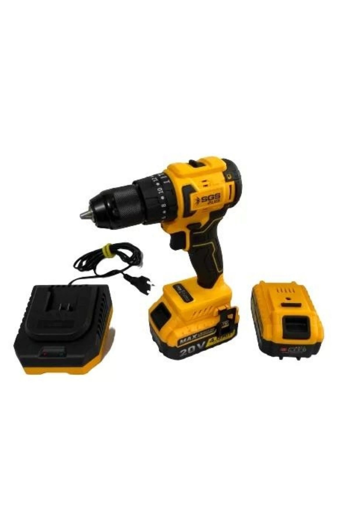 2 Plus 5530 Darbeli Akülü Vidalama 20V 4Ah Darbeli Kablosuz 2 Yıl 20 Volt 0 - 250 Watt