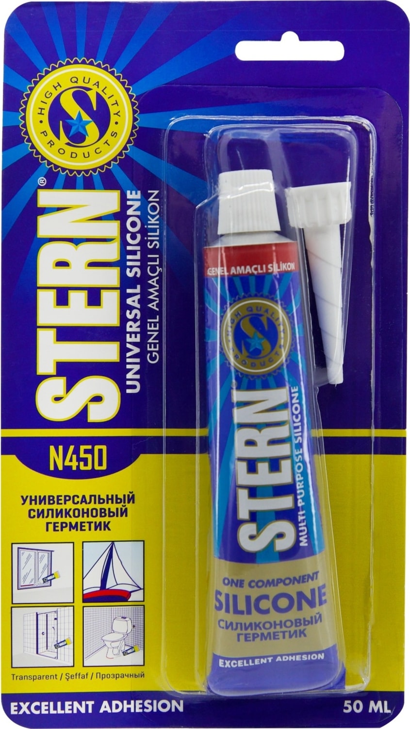Genel Amaçlı Tüp Silikon 50 Gr Şeffaf -40° +180°