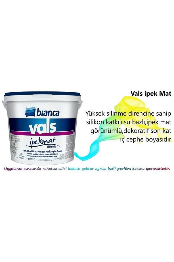 Vals Mat Silinebilir 15lt 0800 Siyah