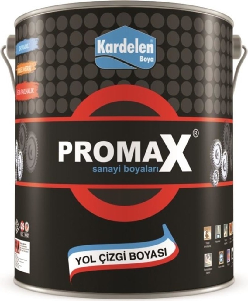 POLİSAN Kardelen Promax Yol Çizgi Boyası Altın Sarı 3 kg