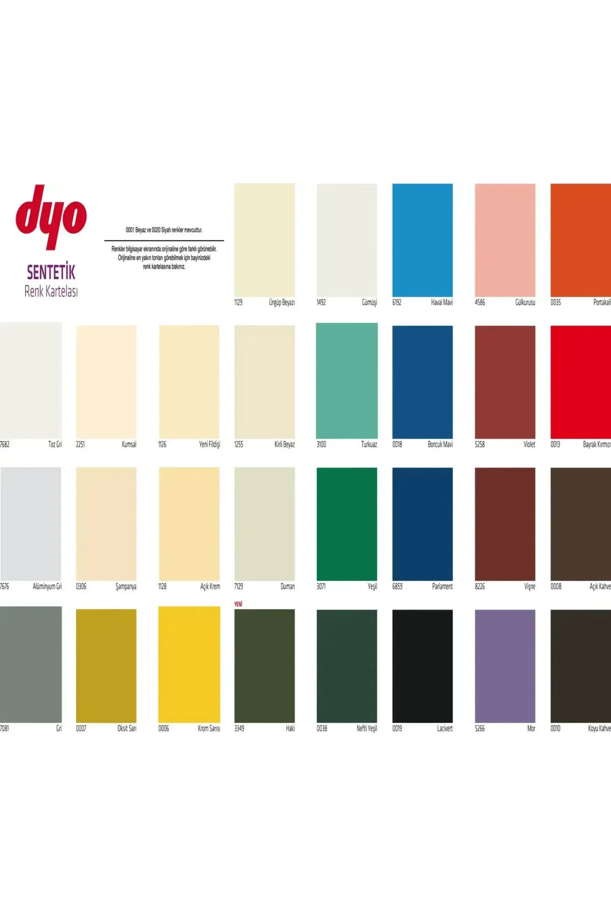 Dyo mat Mat Dekorasyon Boyası 15 Lt