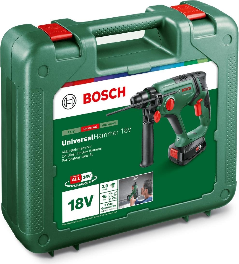BOSCH UniversalHammer 18V Akülü Matkap (Tek Akü - 2,5 Ah) - 06039D6002