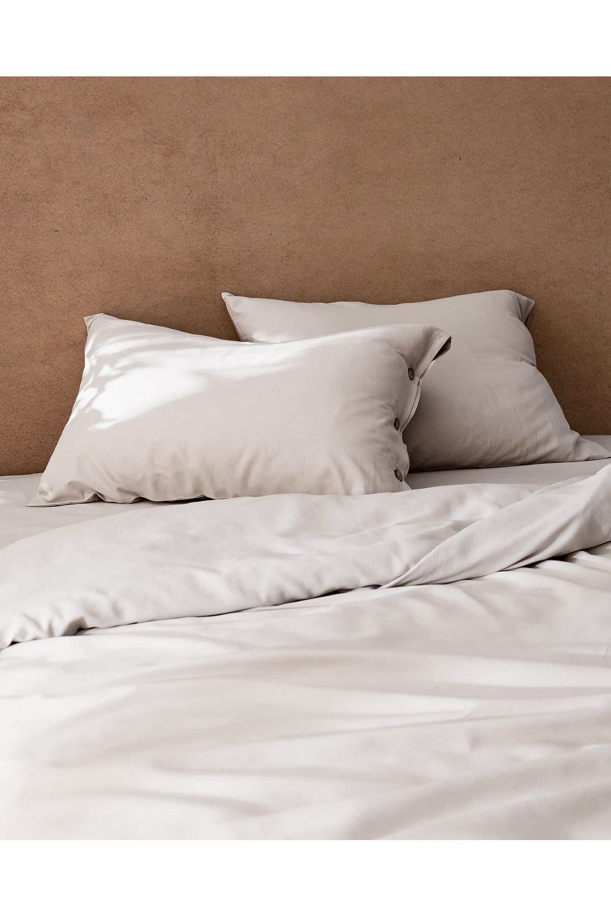 Songe King Size %100 Pamuk Chambre Nevresim Takımı - Ekru