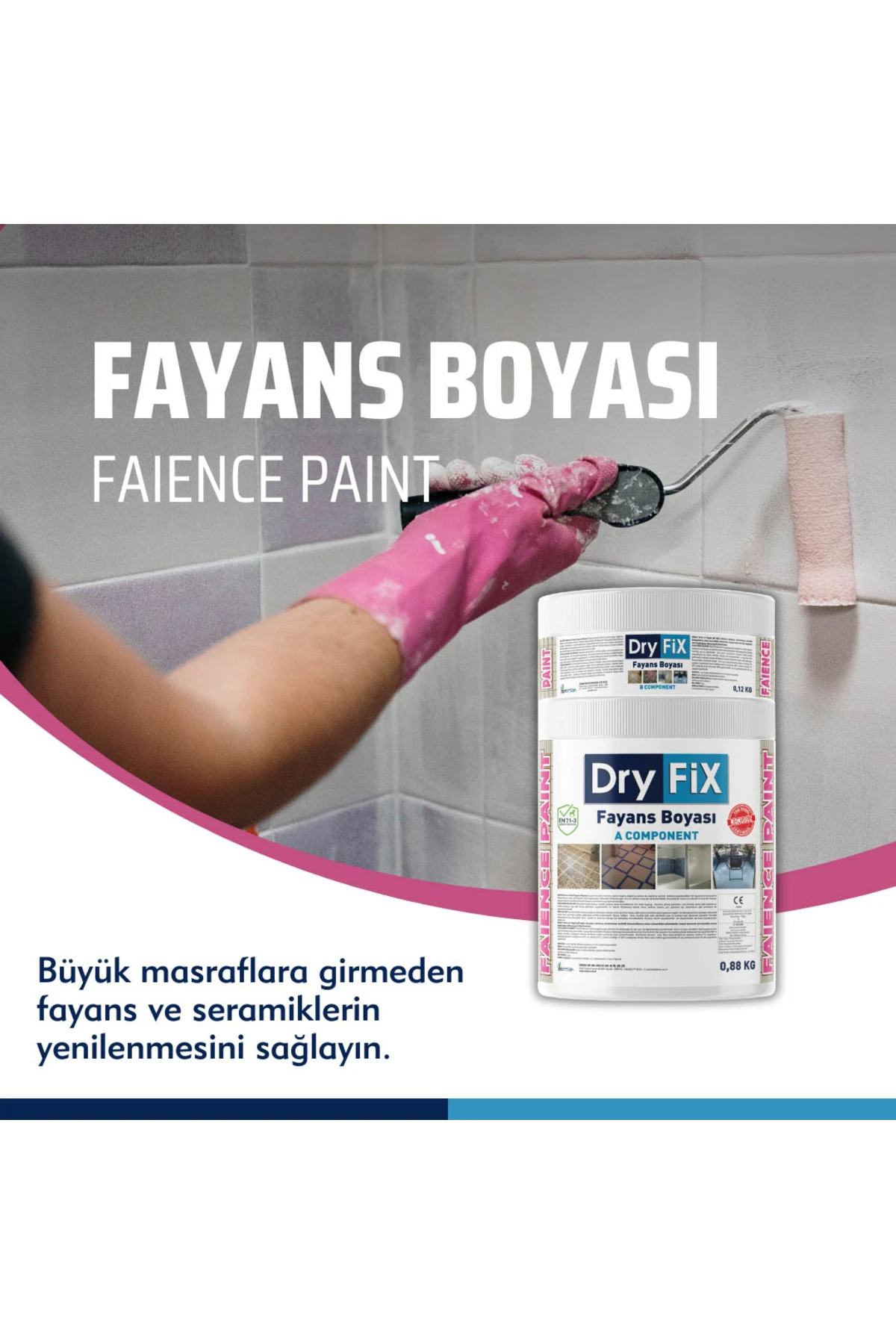 Fayans Boyası 1 Kg | Faience Paint