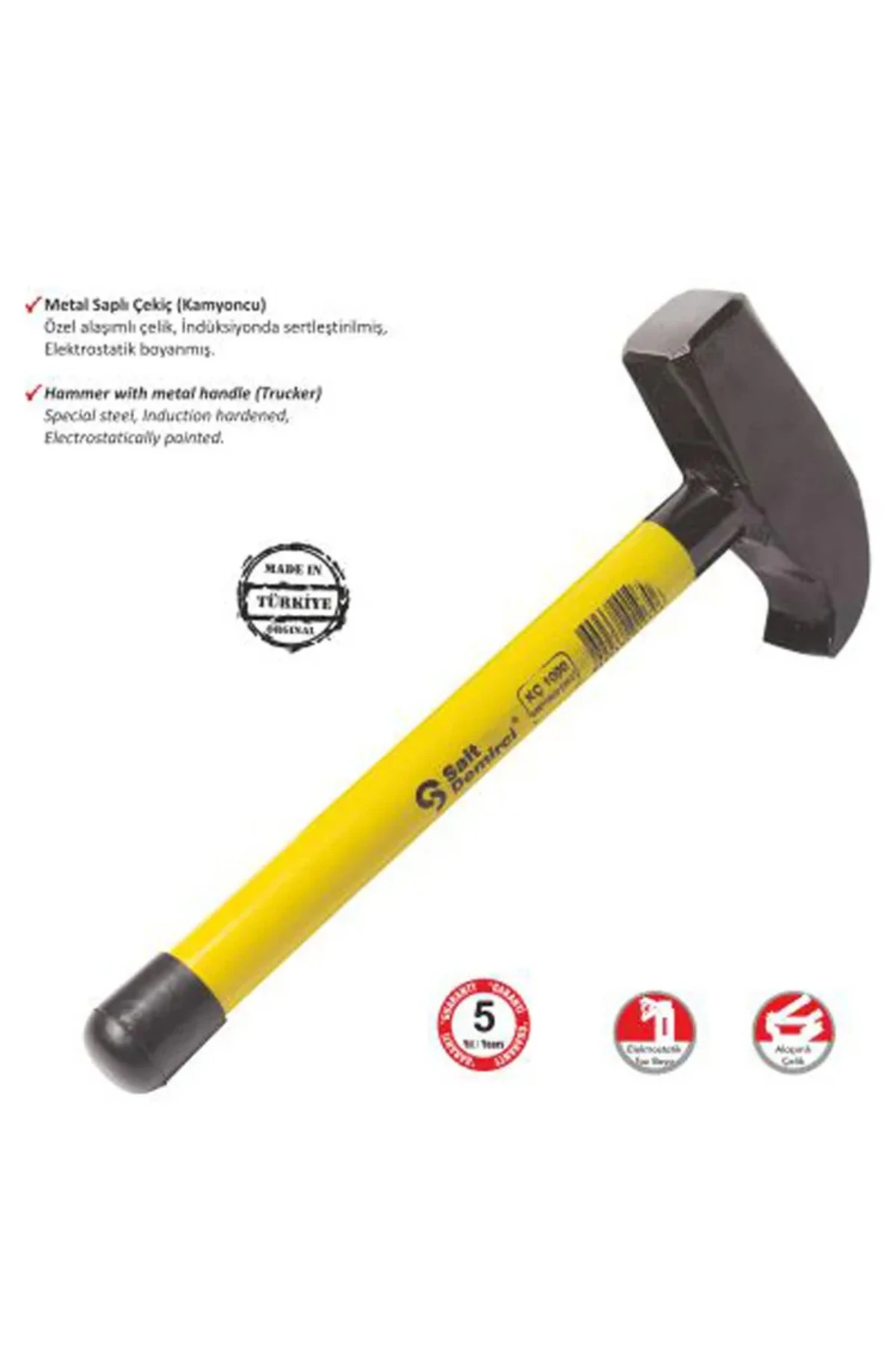 Sait Demirci Kamyoncu Metal Saplı Çekiç 500 gr