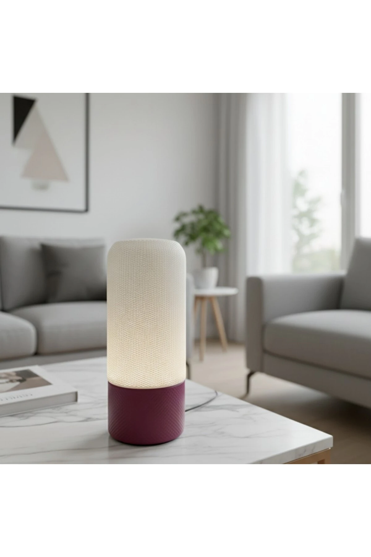 GECE LAMBASI MASA LAMBASI -UZAKTAN KUMANDALI RGB AMPUL VE ANAHTARLI ELEKTRİK KABLOLU