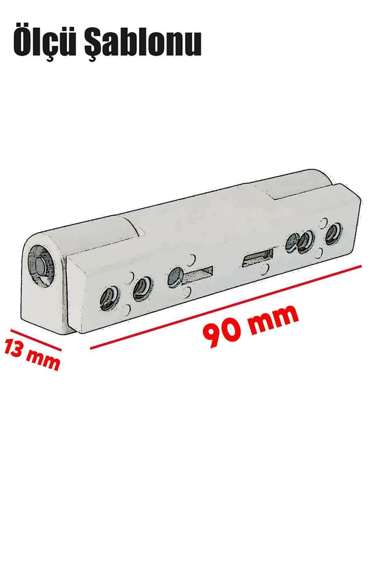 Pvc Pimapen Kapı Pencere Menteşesi Metal 90 Mm Koyu Kahverengi - Mobilya Menteşeleri - Tek Ebat