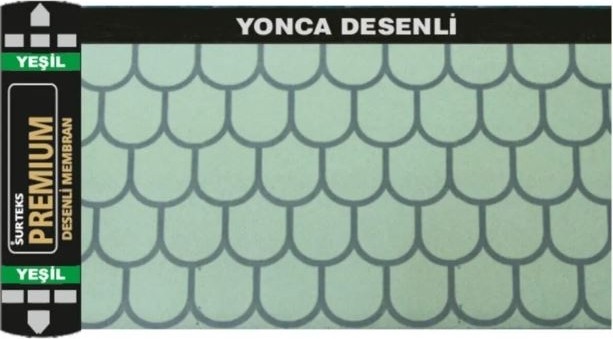 Surteks Yeşil Shingle Şıngıl Desenli Arduvazlı Membran 3,5mm 10M2