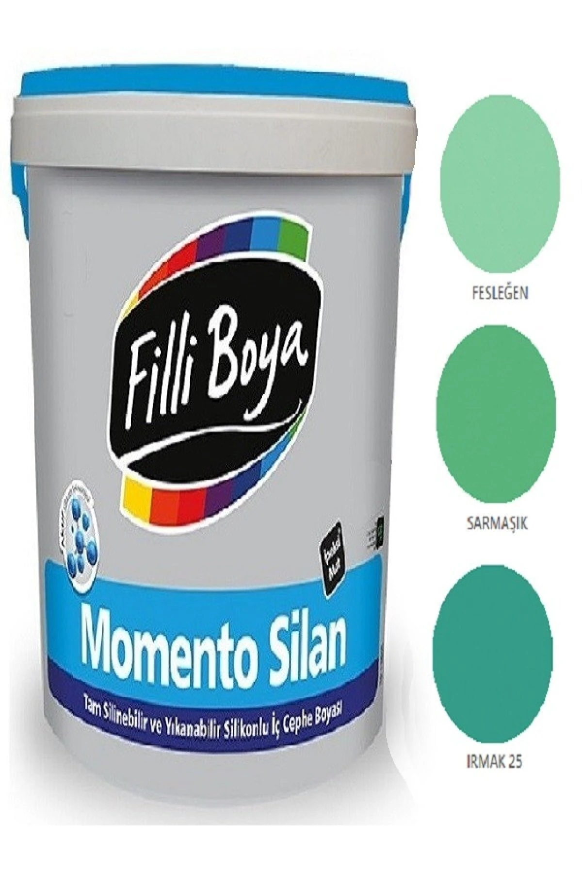 Filli Momento Silan Tam Silinebilir Yıkanabilir Silikonlu Ipek Mat Boya 1,25lt (sarmaşık)