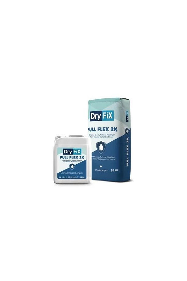 Full Flex 2k Tam Elastik Çimento Esaslı Sürme Su Yalıtımı 30 Kg Set