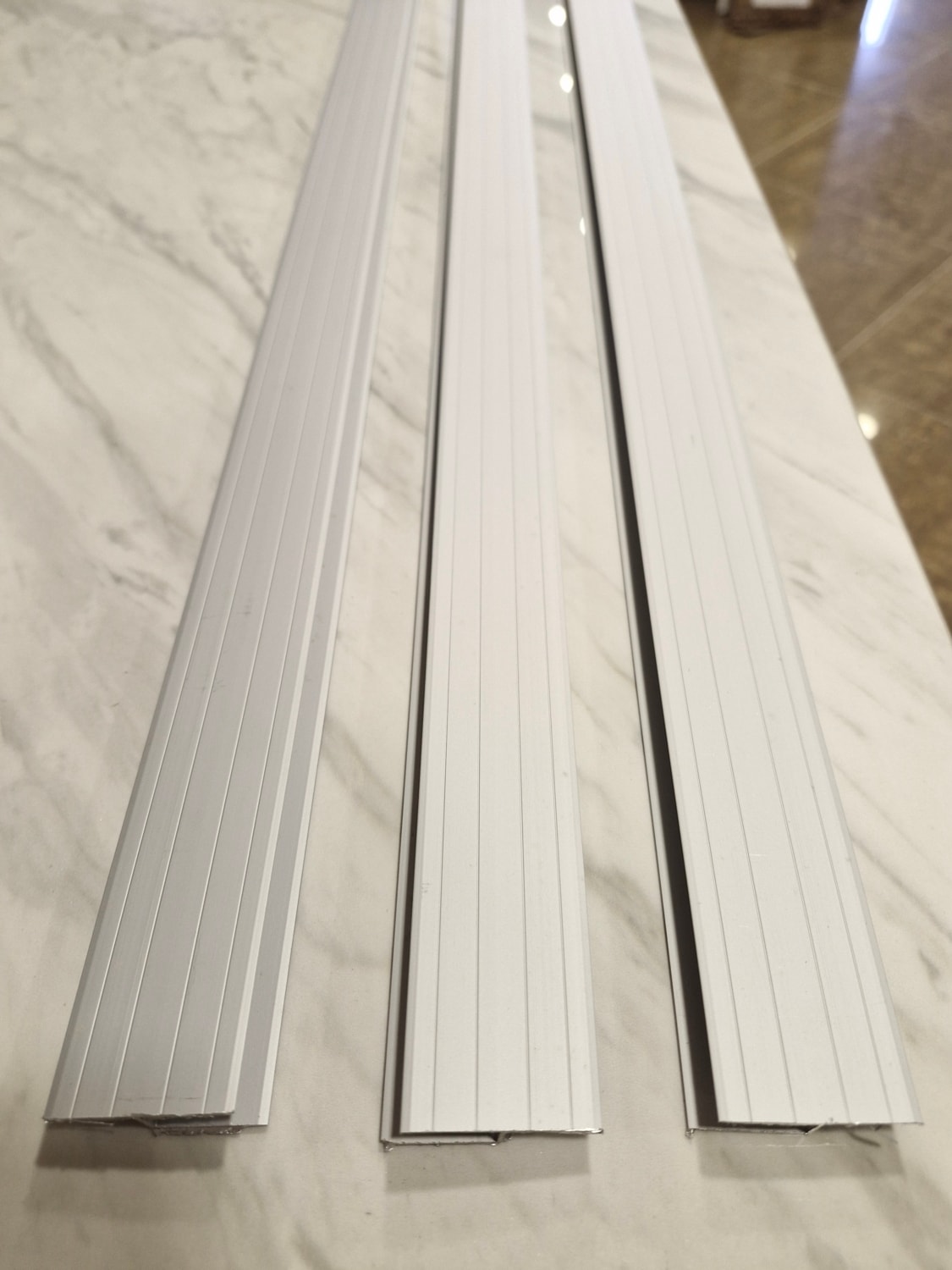 Parke Eşik Çıtası Geçmeli Z Model Alüminyum Profil 90 Cm/3 Adet.