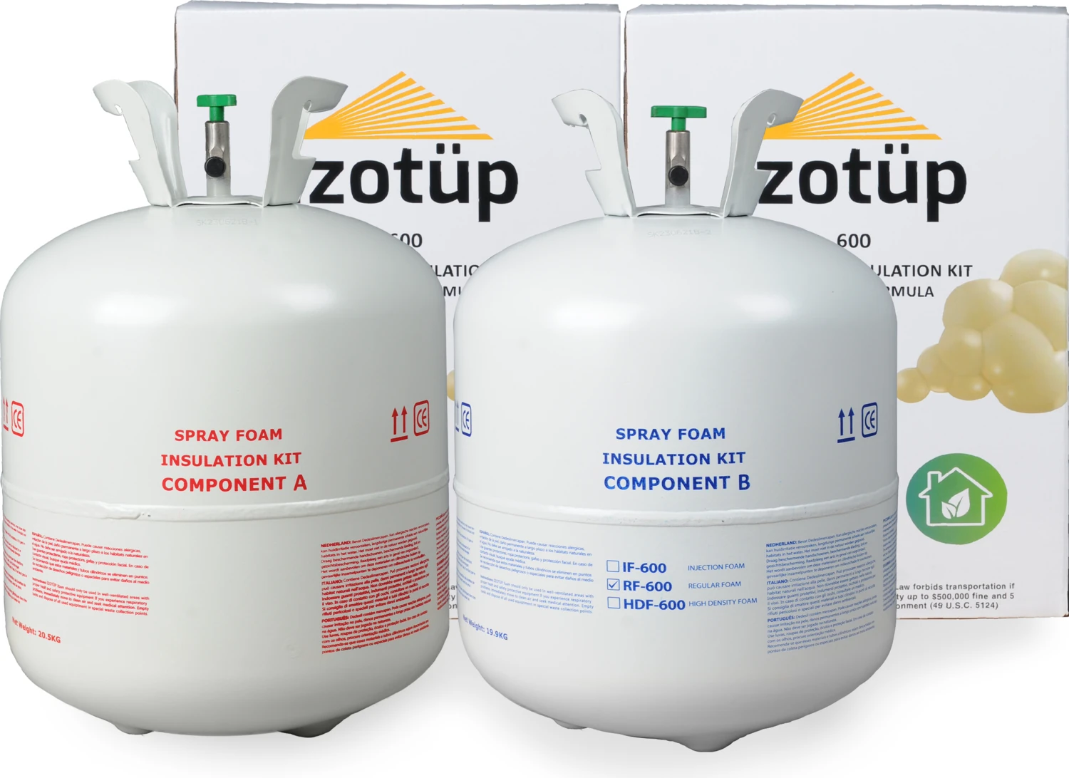 Izotüp 600 Sprey Poliüretan Isı, Su, Nem Yalıtım Kiti (60 Metrekare)