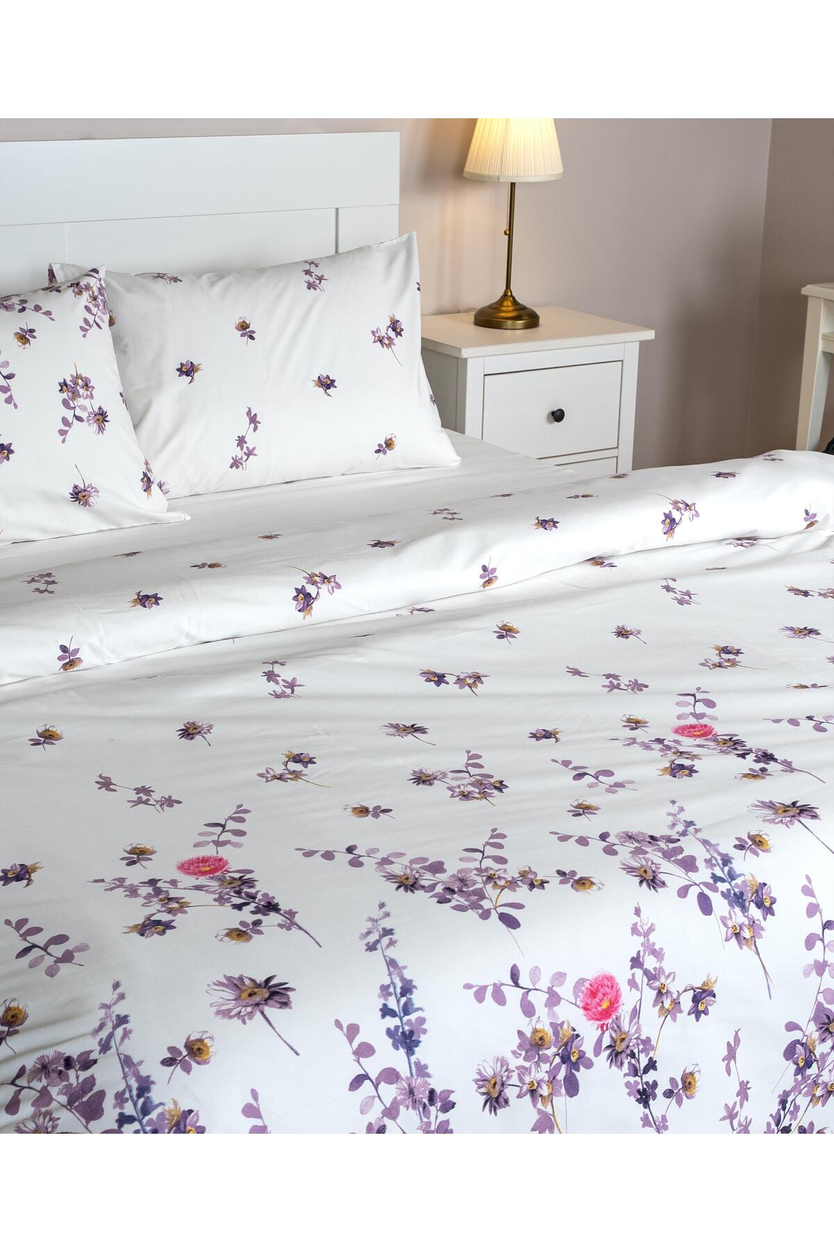Cotton Collection Tek Kişilik Nevresim Seti Flora