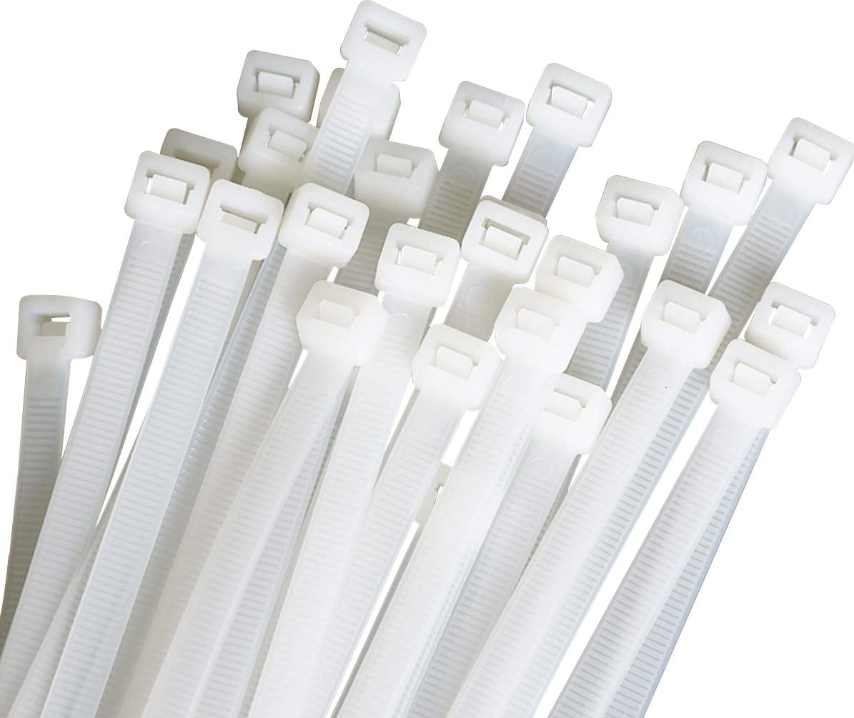 Beyaz Kablo Bağı Plastik Cırt Kelepçe 3.6X200Mm 100 Adet Beyaz 3.6X200 Mm