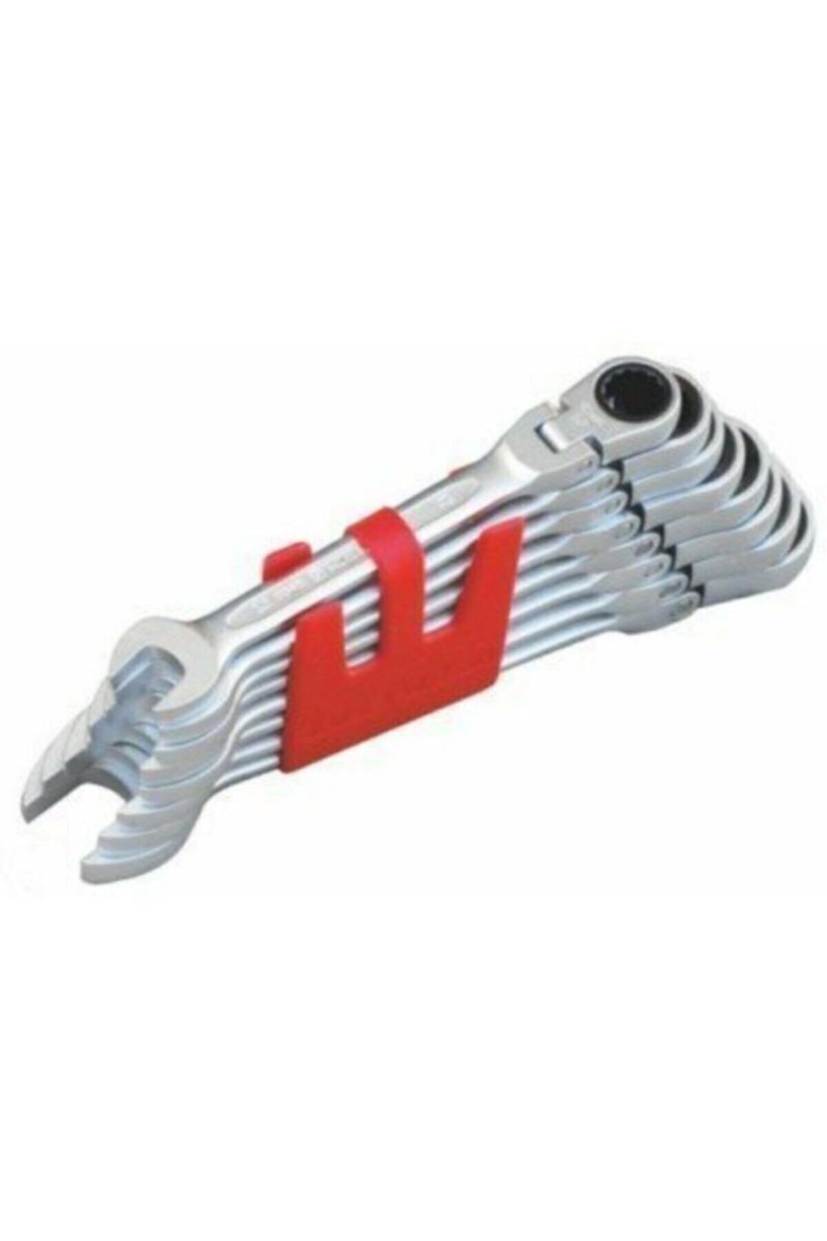 İZELTAŞ 8-19 Mm Mafsallı Cırcır Kombine Anahtar Tkm 12 Lı