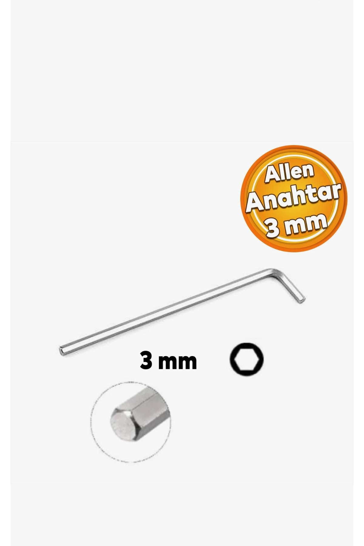 İZELTAŞ Altı Köşe Allen Anahtar Uzun Boy 3 mm