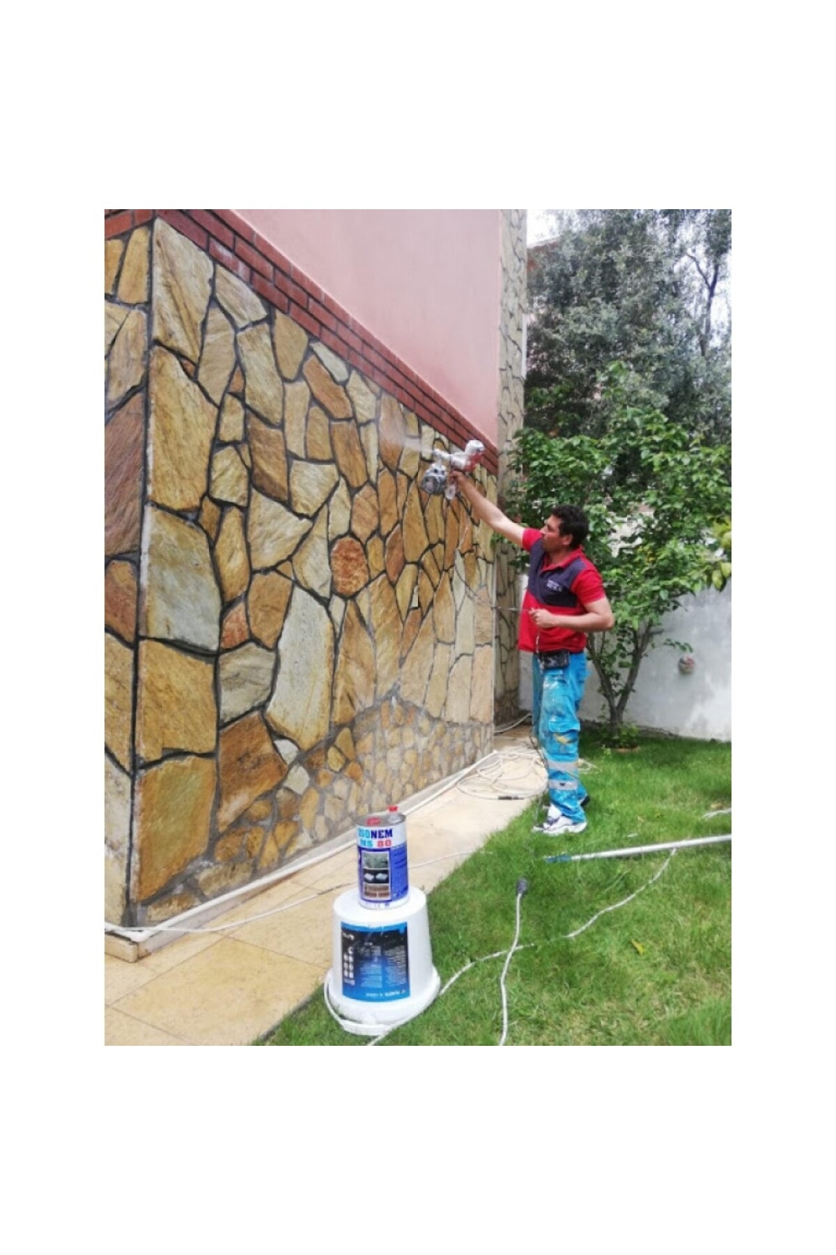 MS80 Dış Cephe Şeffaf Sıvı Yalıtım Malzemesi 3,5 L