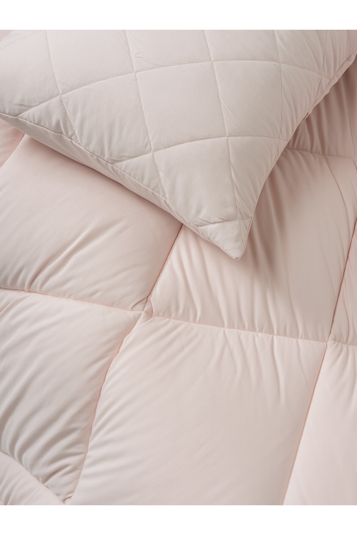 Softwash Çift Kişilik Yorgan Seti Pembe 160x200 Lastikli Çarşaf