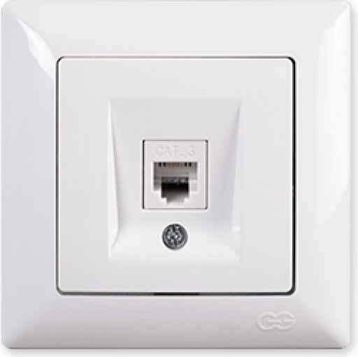 Vısage Beyaz Nümeris Telefon Priz (Mkz)