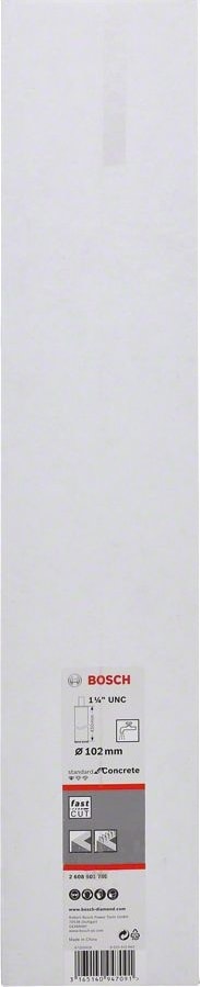 BOSCH - Standard Seri Beton Için 1 1/4'' Unc Girişli Sulu Elmas Karot Ucu 102MM