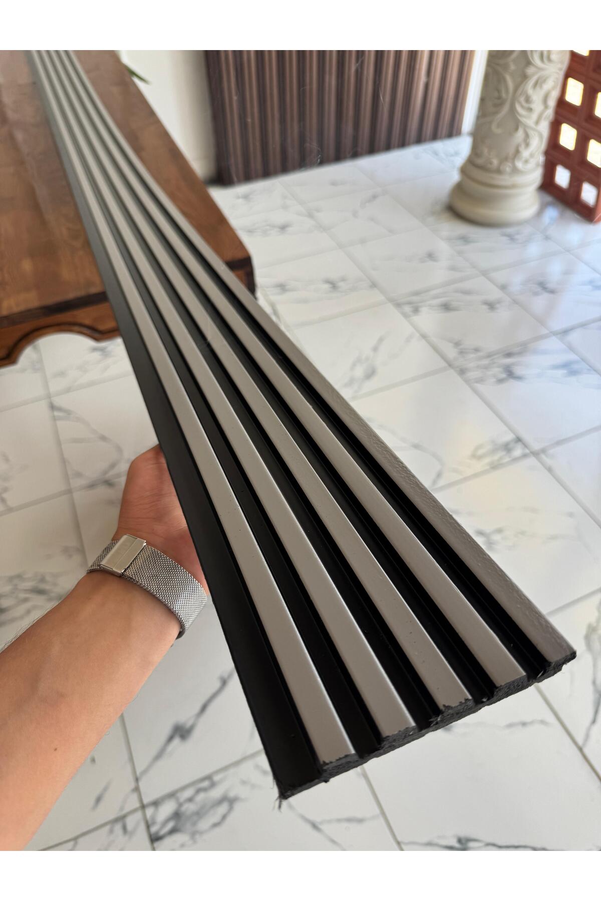 Pvc Polimer 5 Fugalı Platinum Duvar Lambiri Ofis Tv Arkası Koridor Dekoratif Panel
