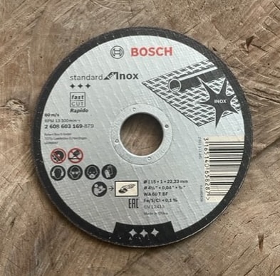 BOSCH Metal Kesici Taş 115 x 1 x 22 Ince Ino x Metal Kesme Taşı 2ad