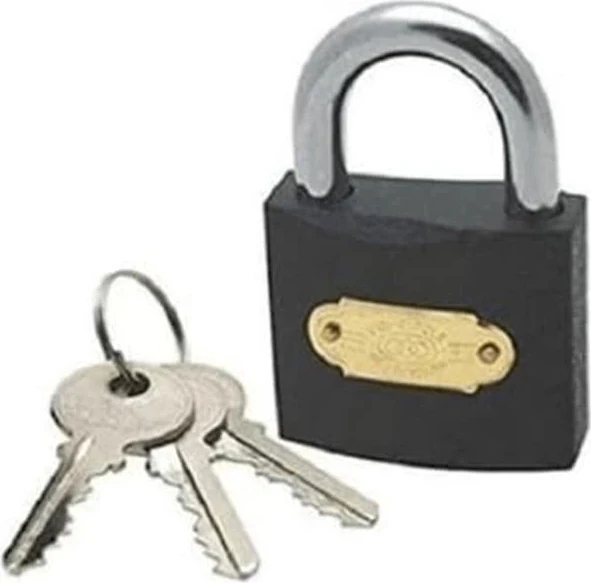 ® Asma Kilit 25MM Gri Çelik Döküm,kyk Yurt Dolap Kilidi,bavul Kilidi (25MM)