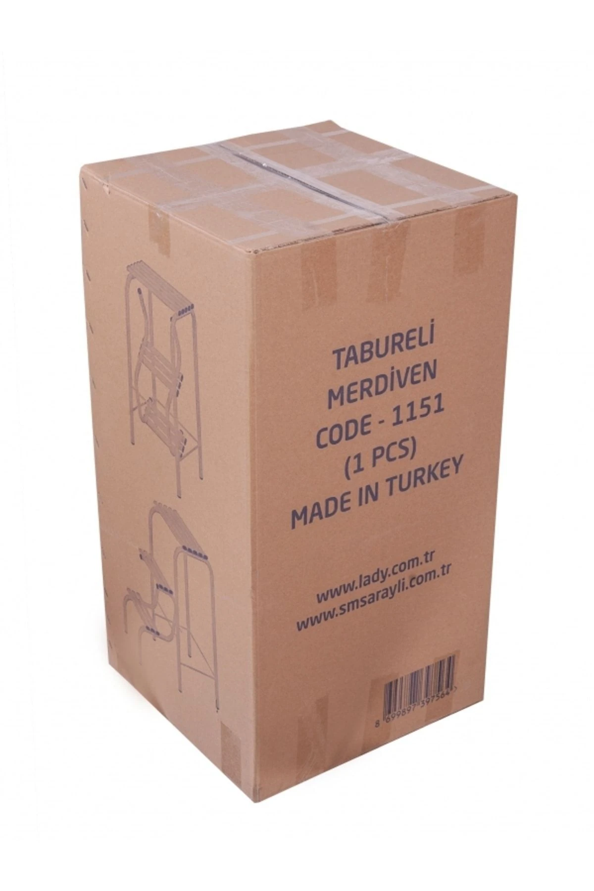 Tabure Merdiven Beyaz