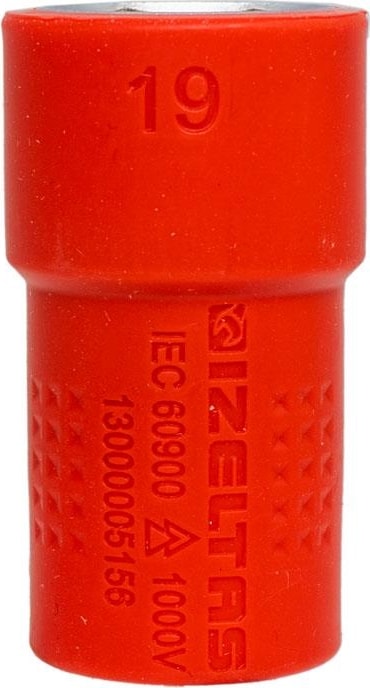 Izeltaş 13000005156 1000V Izoleli 6 Köşe 1/2" Lokma Anahtar 19 mm