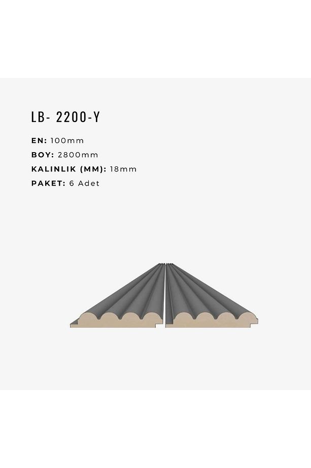 AGT Duvar Lambri Profili Lb 2200- SAHARA KREM