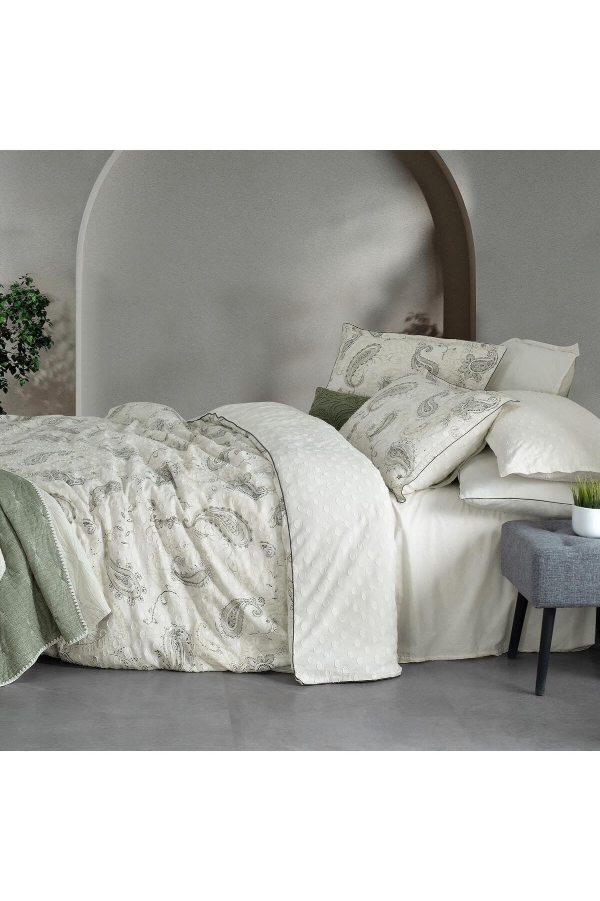 Mood Comfort Jianna King Size Nevresim Takımı Ekru