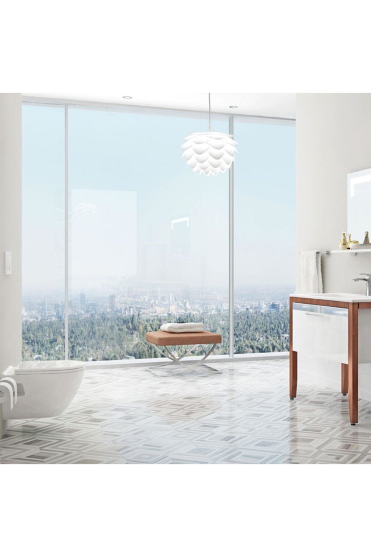 TP325 Terra Beyaz Asma Klozet  Duck Yavaş Kapanır Kapak