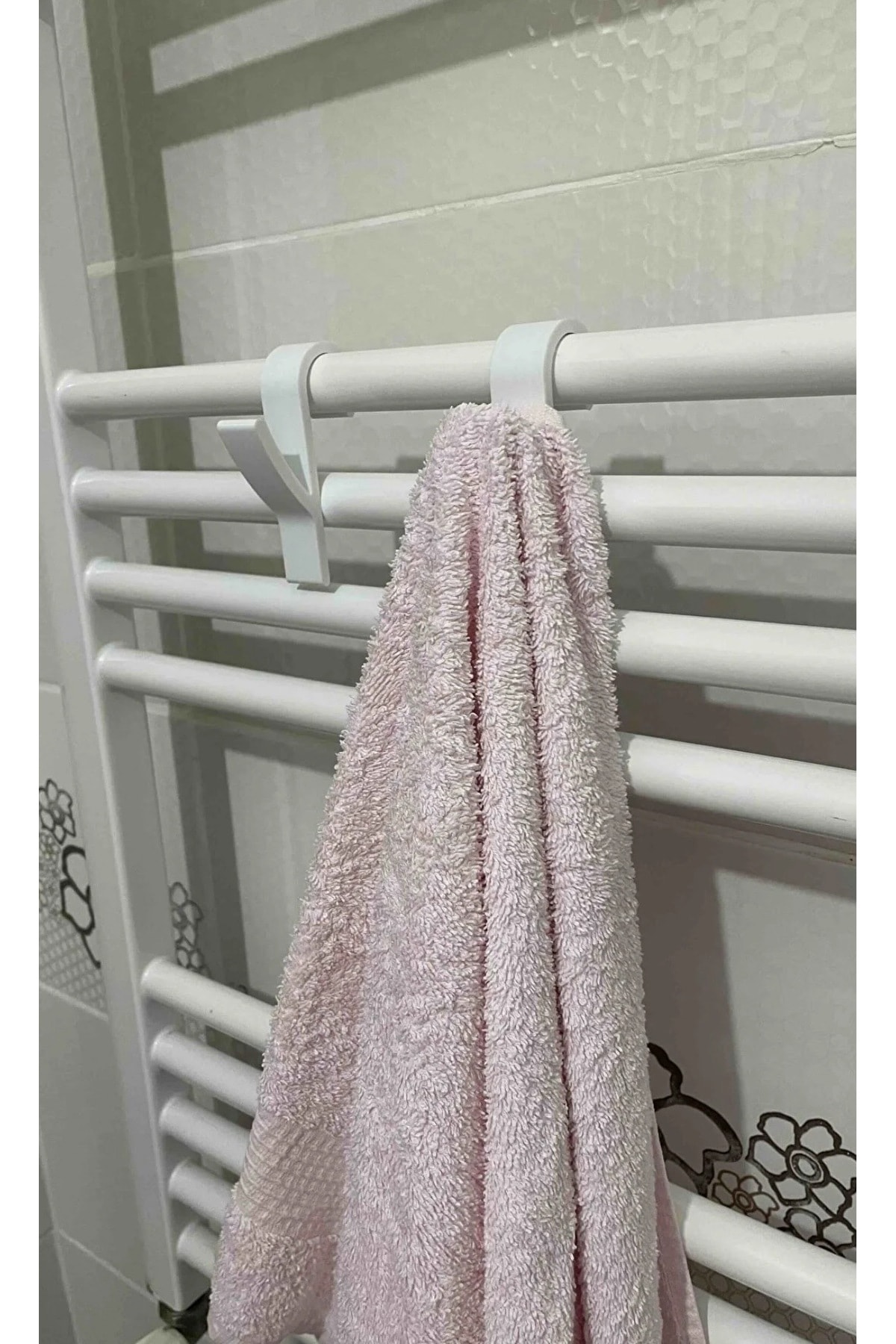 Banyo Havlupan Askı Aparatı (2adet) – Pratik ve Dayanıklı Havlu Askısı, Kolay Montaj