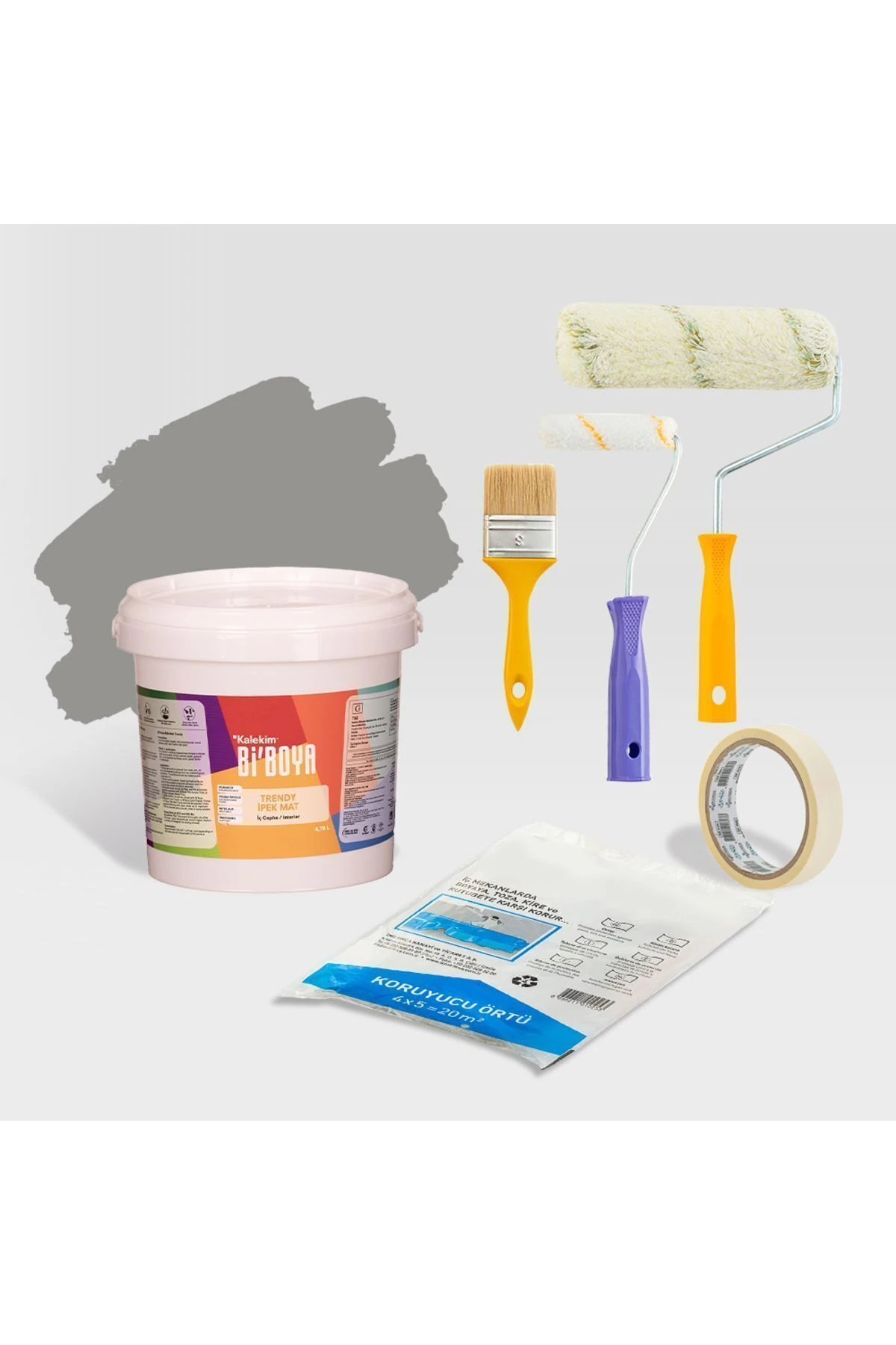 Tek Duvar Boyama Seti Demir